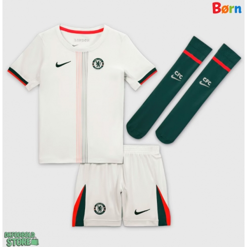 Chelsea Alejandro Garnacho #49 Replika Babytøj Udebanesæt Børn 2025-26 Kortærmet (+ Korte bukser)